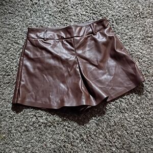 LOFT High Waist Chocolate Brown Shorts